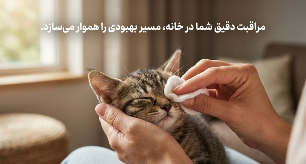 عفونت چشم در گربههای نوزاد 7 عفونت چشم در گربههای نوزاد