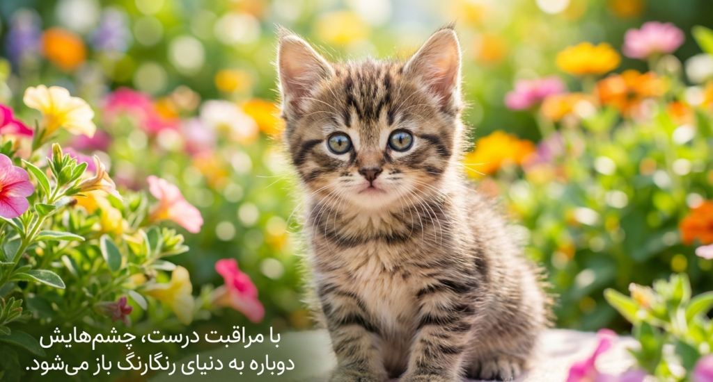 عفونت چشم در گربههای نوزاد 8 عفونت چشم در گربههای نوزاد