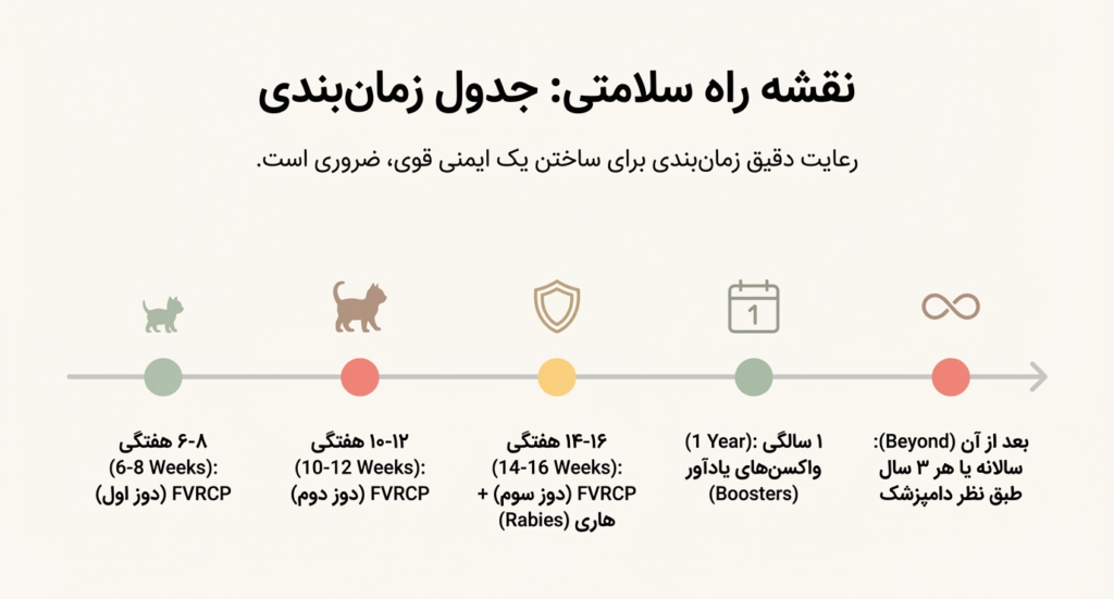 برنامه واکسیناسیون بچه گربه
