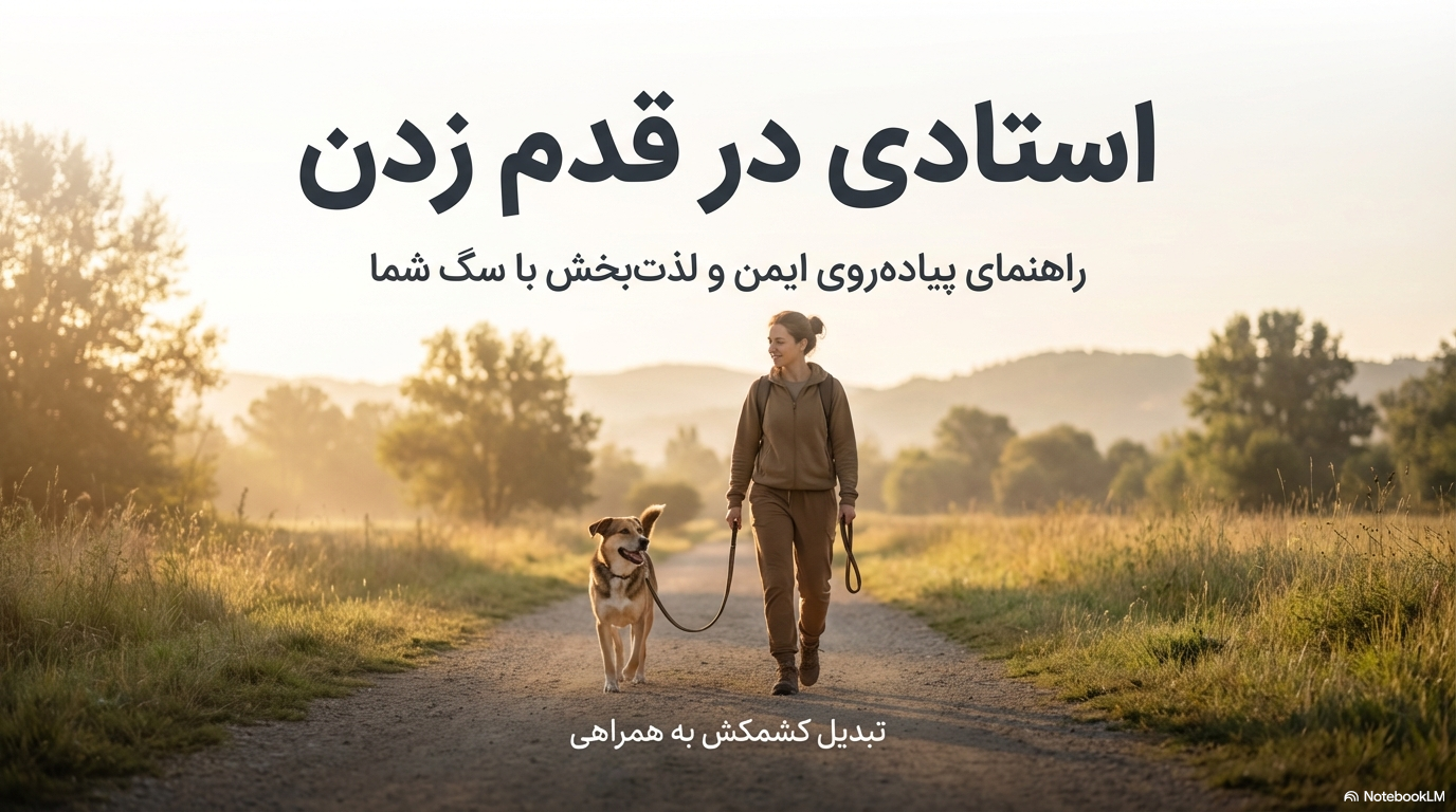 راه رفتن سگ با قلاده یا بند