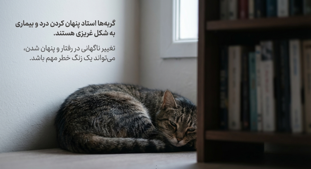 چرا گربه‌ام مخفی می‌شود؟