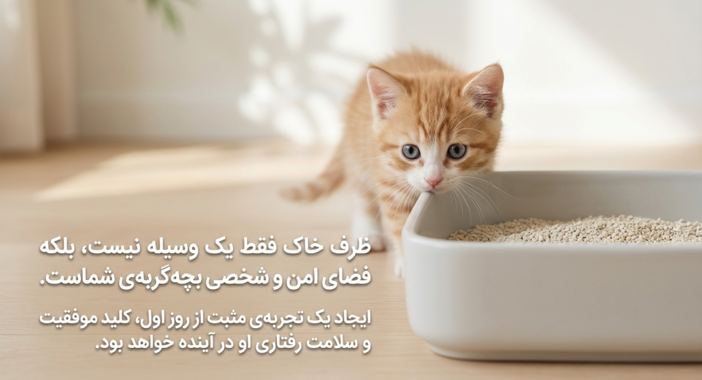 آموزش دستشویی رفتن بچه گربه 1 آموزش دستشویی رفتن بچه گربه