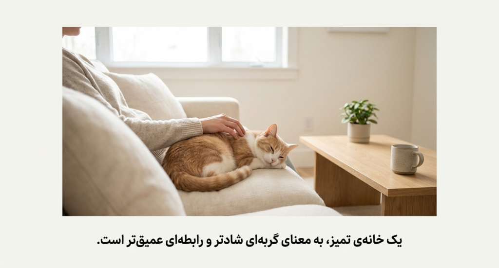 آموزش تمیز کردن خاک گربه (لیتر باکس) راهنمای کامل و اصولی 6 آموزش تمیز کردن خاک گربه