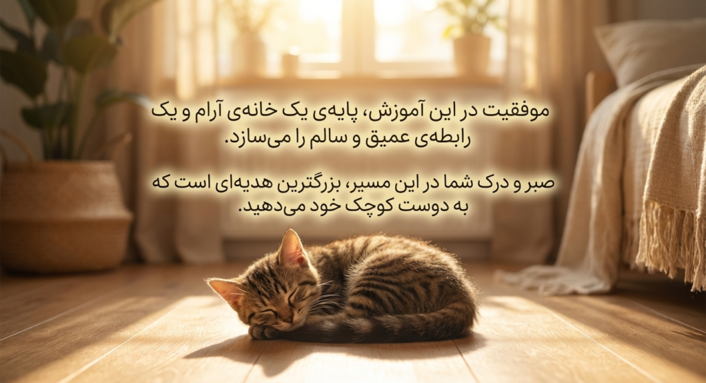 آموزش دستشویی رفتن بچه گربه 10 آموزش دستشویی رفتن بچه گربه