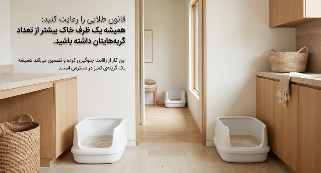 آموزش دستشویی رفتن بچه گربه 2 آموزش دستشویی رفتن بچه گربه