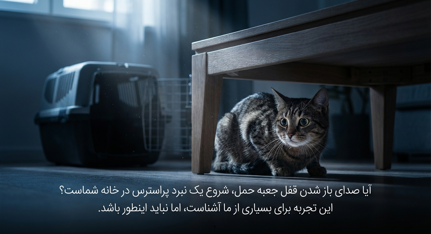 عادت دادن گربه به کریر