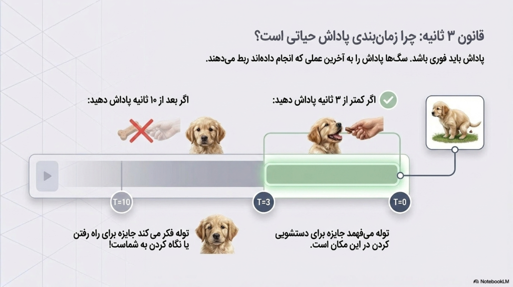 آموزش دستشویی به توله سگ
