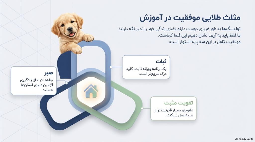 آموزش دسشویی به توله سگ