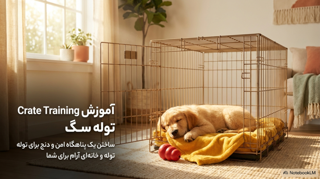 آموزش استفاده از باکس به توله سگ 1 باکس برای توله سگ