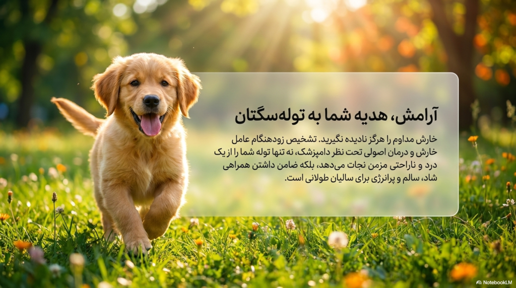 خارش توله سگ