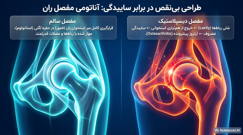علائم در رفتگی مفصل ران در توله سگ 2 در رفتگی مفصل ران
