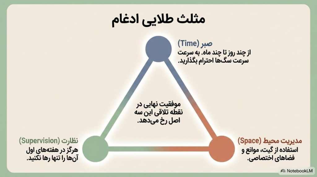 آموزش سگ بالغ برای پذیرش توله جدید 3 آموزش سگ بالغ