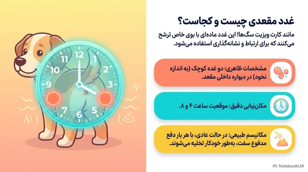 نحوه تخلیه غدد مقعدی توله سگ 2 غدد مقعدی