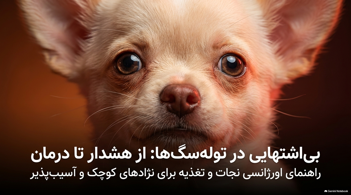 بی اشتهایی توله سگ