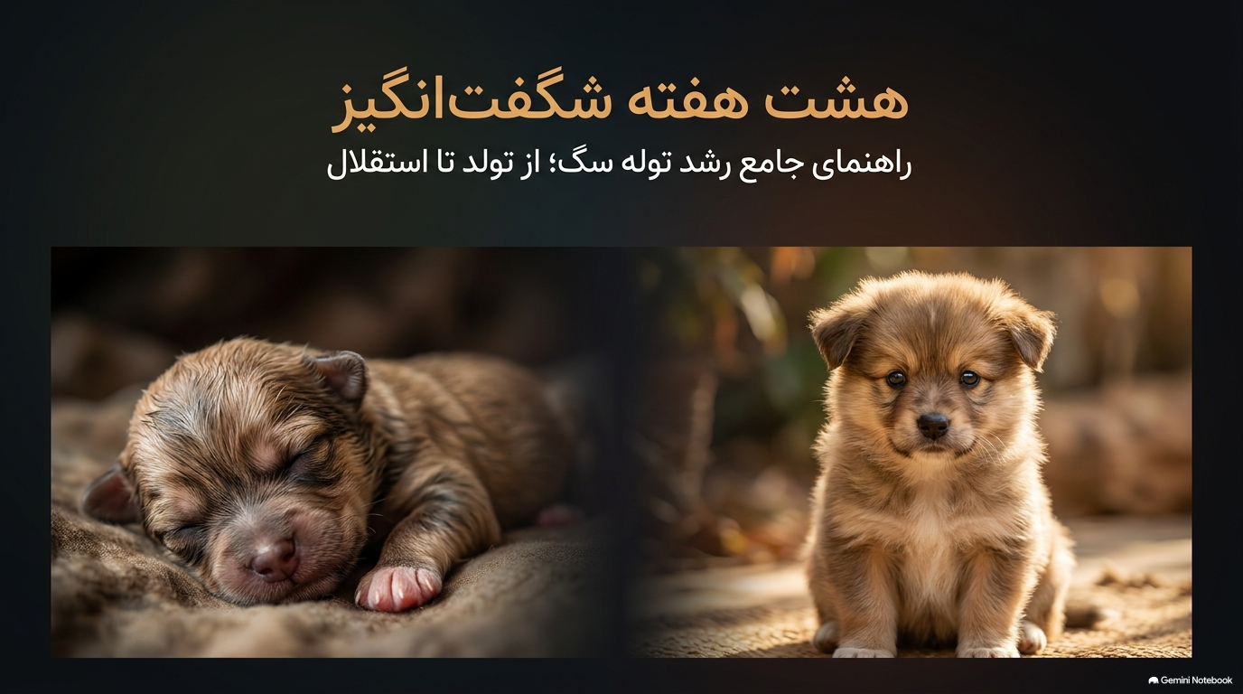 رشد توله سگ